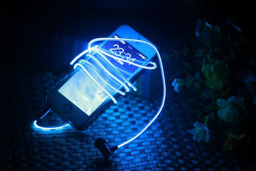 Светящиеся наушники Glow с EL свечением