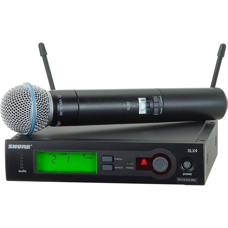 Микрофон SHURE SLX24-BETA58 проф. радиосистема. не рынок- важно