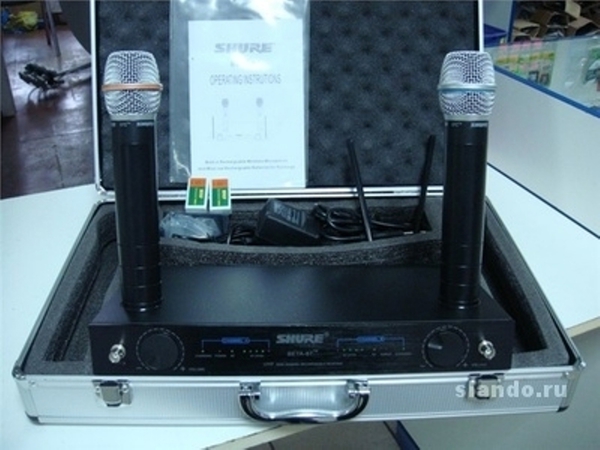 микрофон Shure Beta 87-89 -2. микрофона-радиосистема.кейс.магазин.