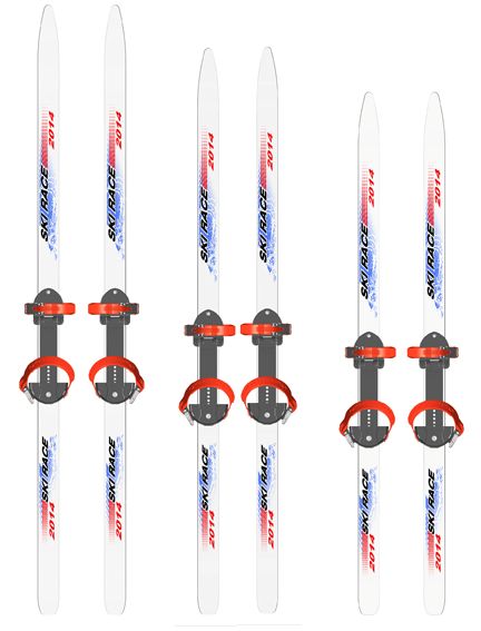 Лыжи подростковые Ski Race 12095 см универсальное крепление Цикл дешево жми