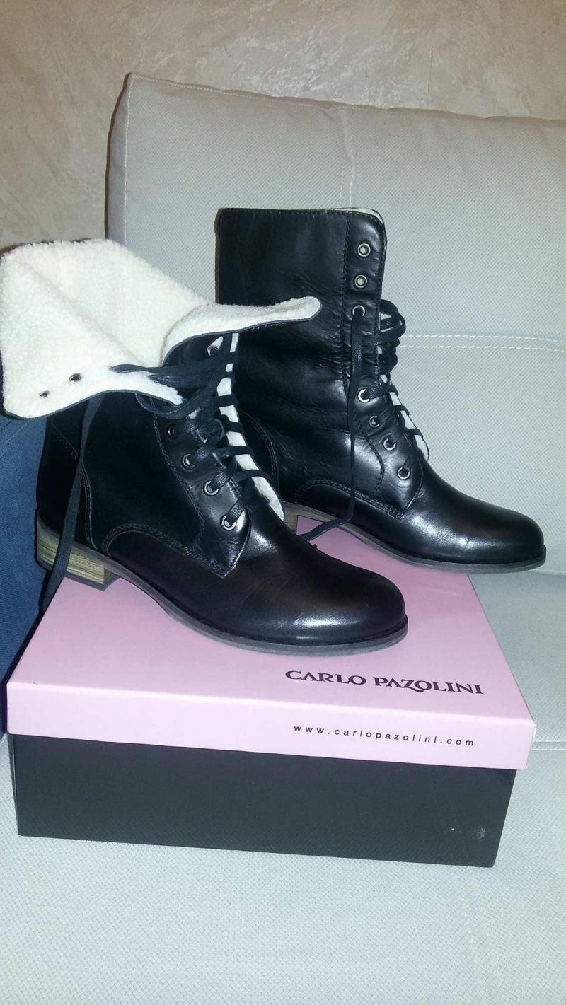 Зимние кожанные сапоги Carlo Pazolini