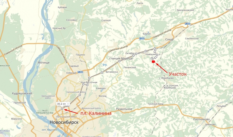 Участок 12 сот. под ижс в пригороде Новосибирска.