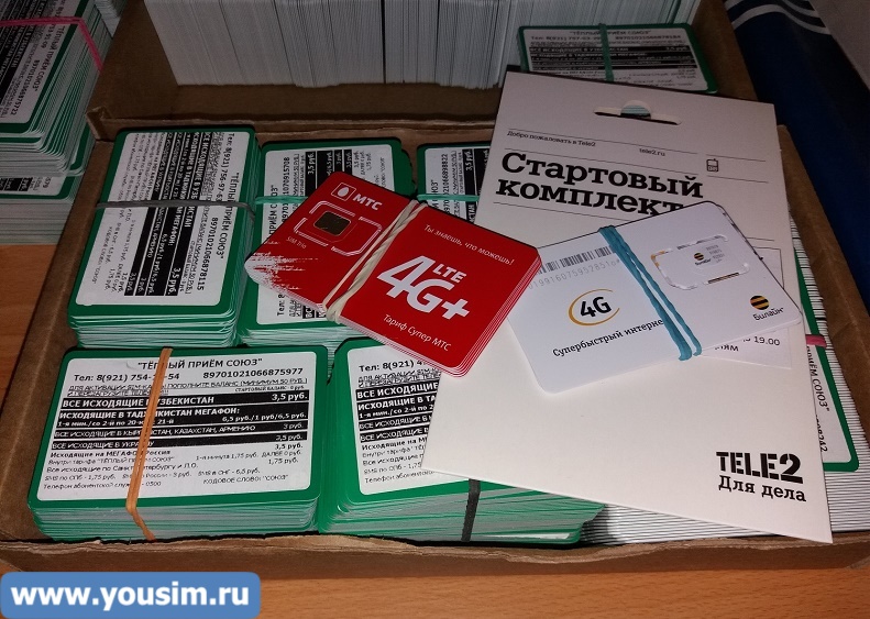 SIM-карты новые без баланса оптом