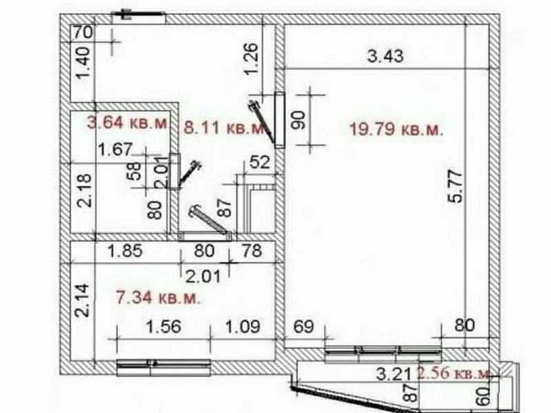 Продается замечательная однокомнатная квартира, в 7 минутах пешком от метро Лухм