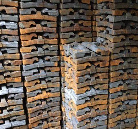 Колодка тормозная локомотивная гребневая чугунная тип М чертеж 44-5287 ГОСТ 30