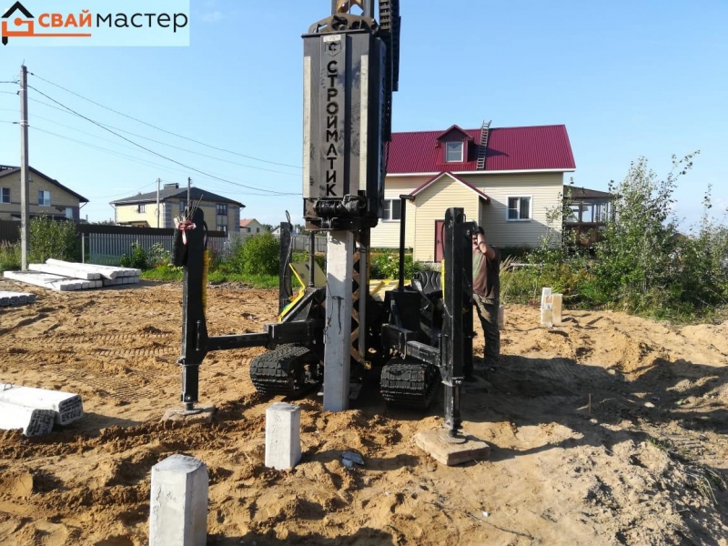 Установим свайные фундаменты для строительства дома, коттеджа под ключ