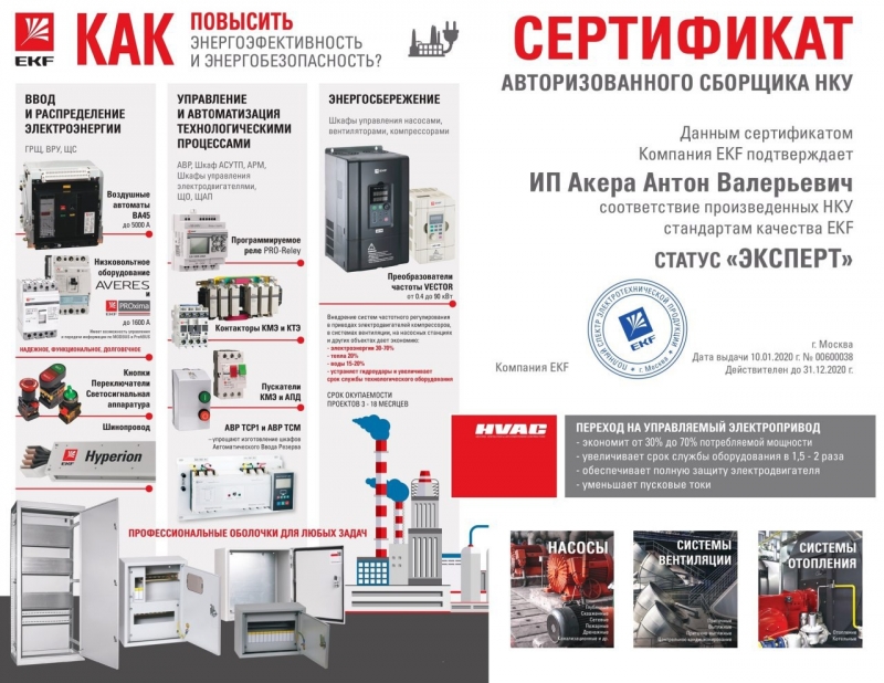 Сборка электрощитового оборудования