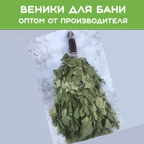 Веники для бани и сауны оптом и в розницу собственного изготовления