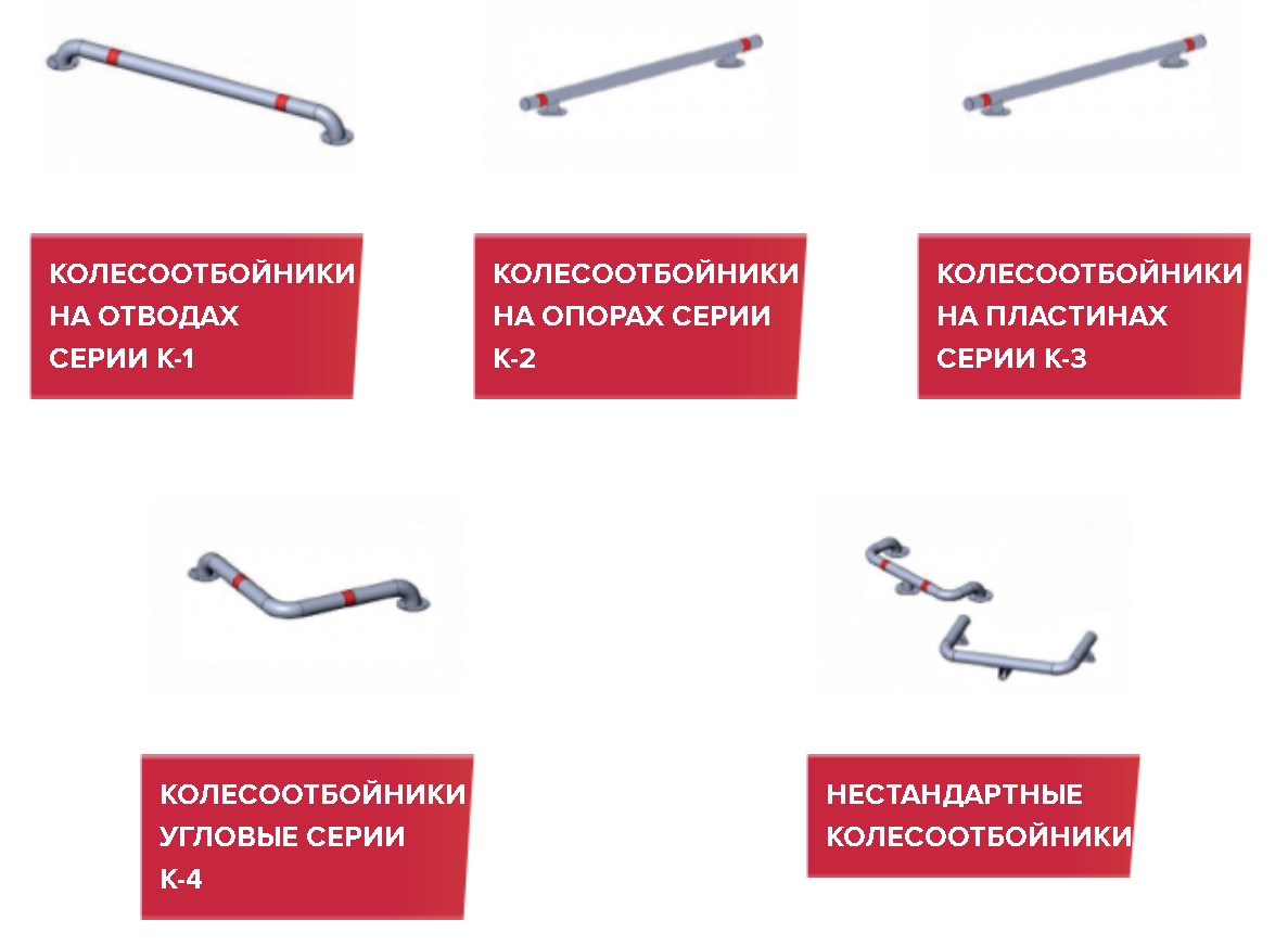 Отбойники металлические купить в Москве от производителя