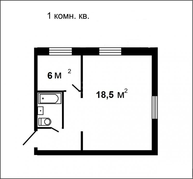 1-к квартира, 33 м2, 15 эт.