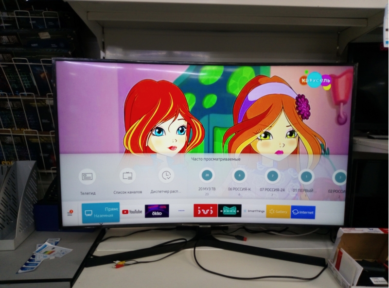 4K smart samsung 49NU7500 изогнутый