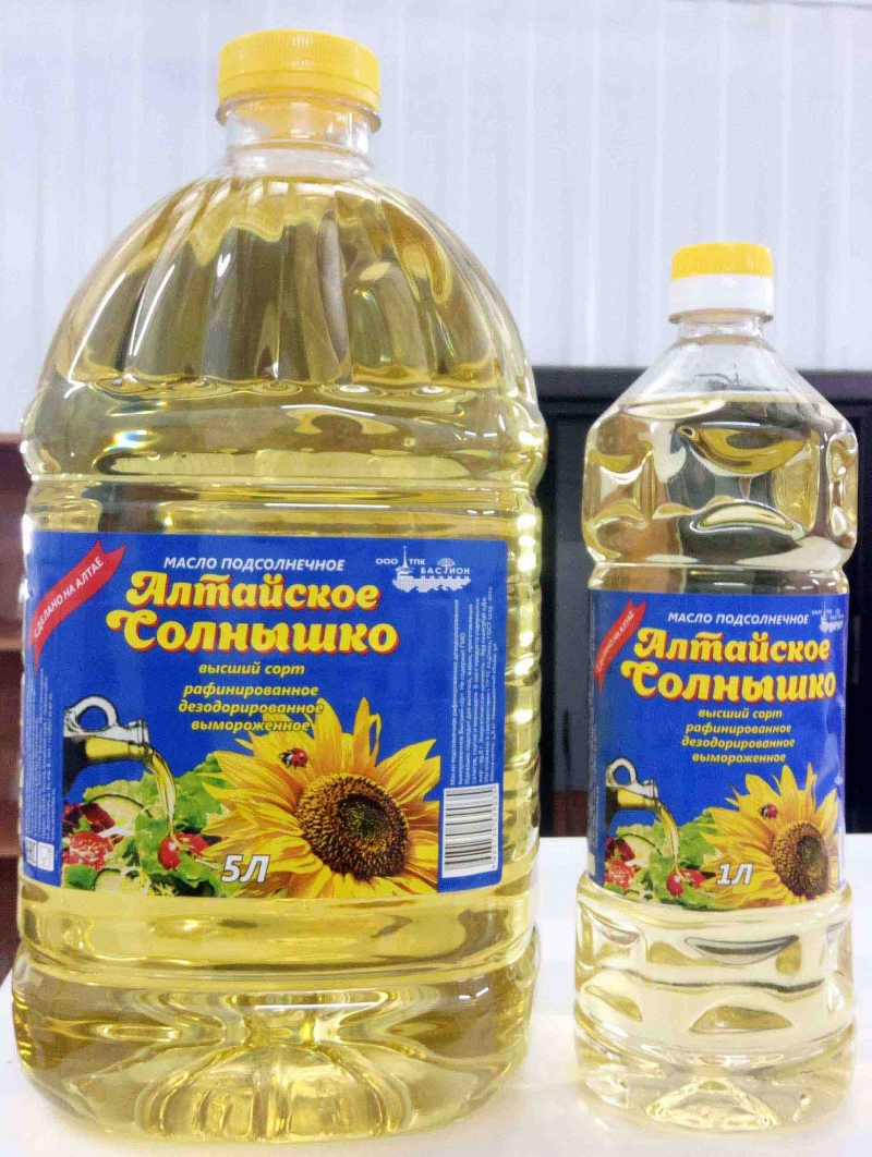 Масло подсолнечное рафинированное высший сорт ГОСТ