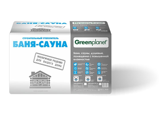 Строительный утеплитель Greenplanet Баня-Сауна