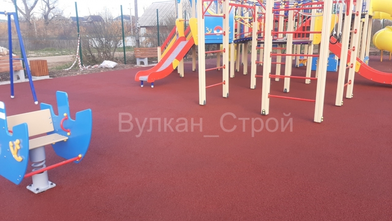 Укладка бесшовных резиновых покрытий