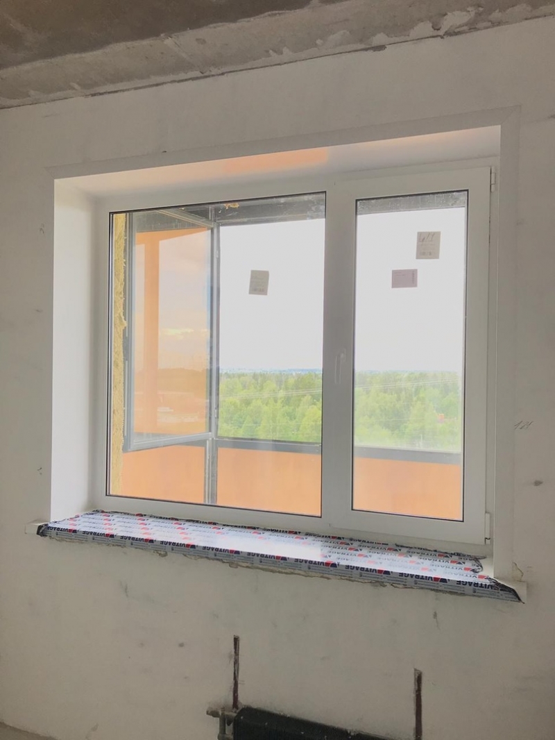 Остекление лоджий.Окна REHAU.