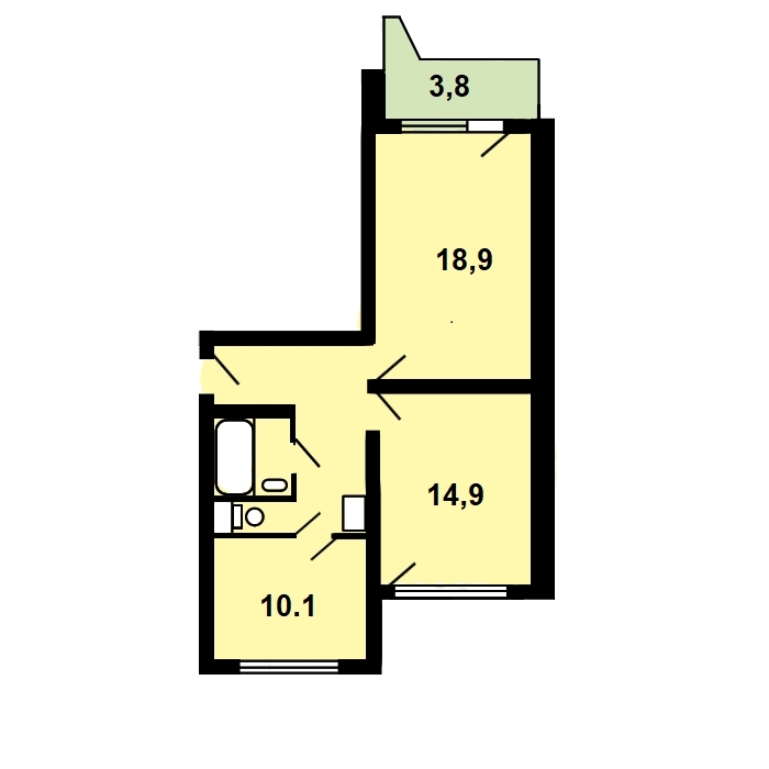 Продается 2-комн. квартира.