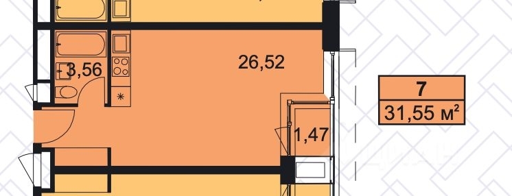 1-к квартира для продажи по хорошей цене.