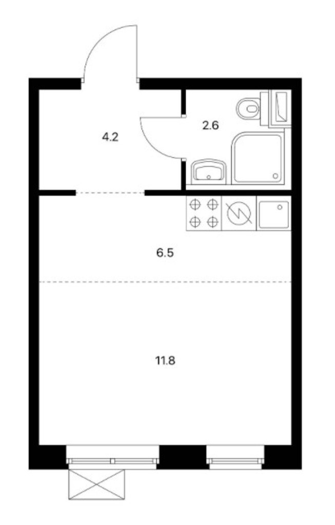 Продается 1-к квартира после ремонта.