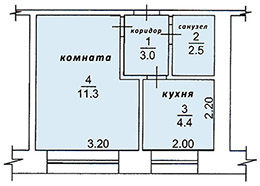 Продам 1-к квартиру 22 кв.м