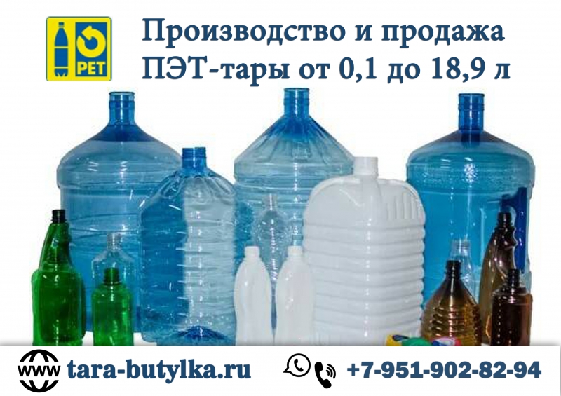 Пластиковые бутылки ПЭТ от производителя. В наличии и под заказ.