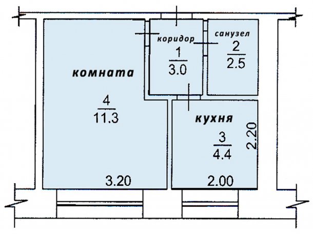 Продам 1-комнатную квартиру 22 кв.м