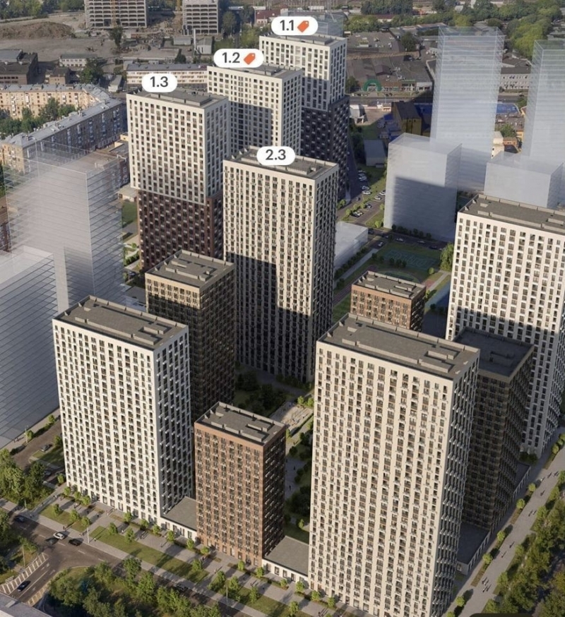 Продатся студия в ЖК Руставели 14, корп.
