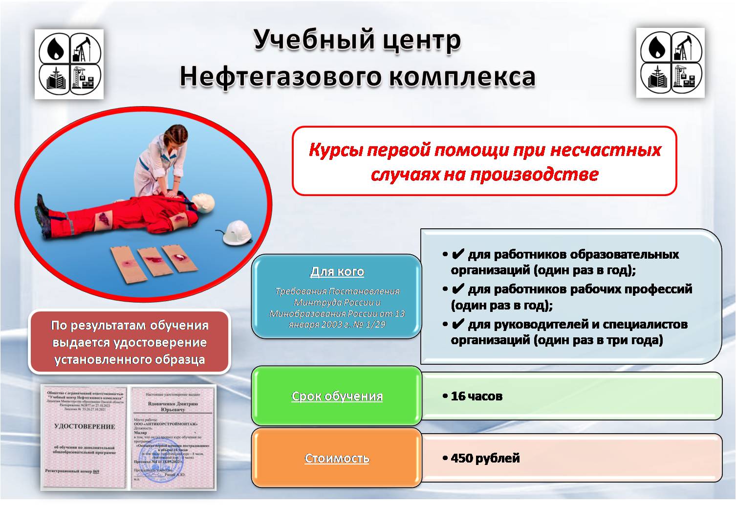 Курсы первой помощи
