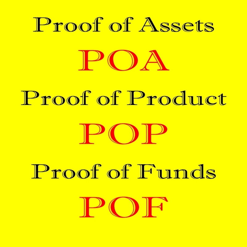 Подтверждение POF, POA, POP