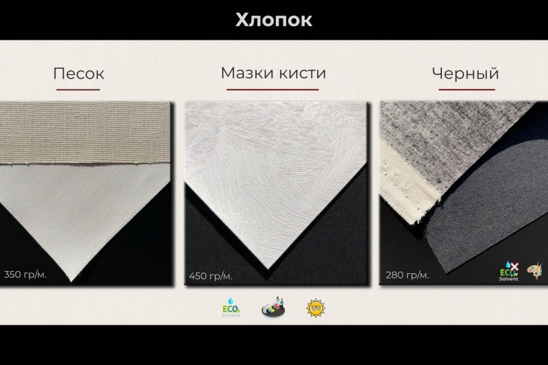 Холст натуральный от производителя в Санкт-Петербурге