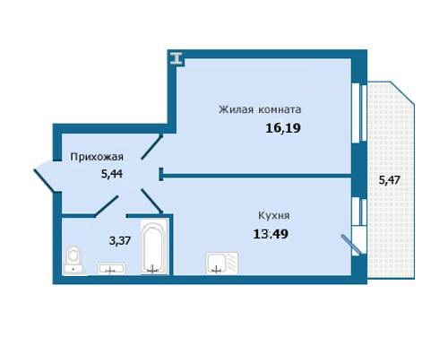Сдам 1 ком. кв. 40 кв.м. 925 ЮЗ