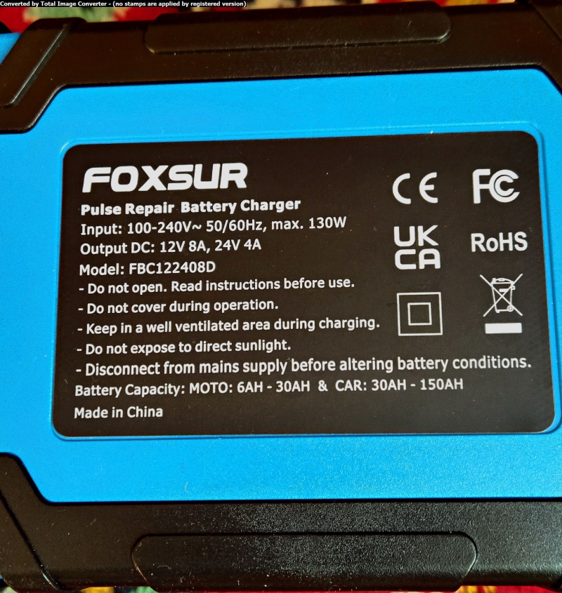 Продам зарядное устройство Для АКБ FOXSUR.
