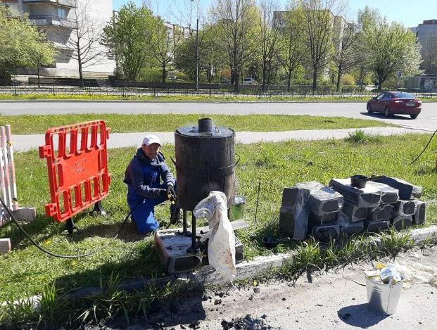 Заливка трещин в асфальтобетонном покрытии Великий Новгород