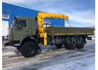 камаз 43118 военный армейский бортовой с кран манипулятором кму Soosan 5 тонн