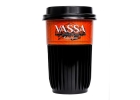 Кофе молотый VASSA в стакане с натуральным сиропом Карамель.