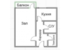 1-к квартира 24 м178 45 эт.