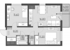 Продается 3-комн. квартира, все комнаты изолированные.